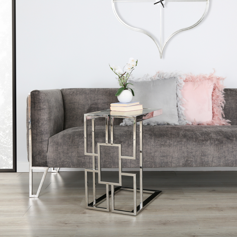 Steel sofa outlet table