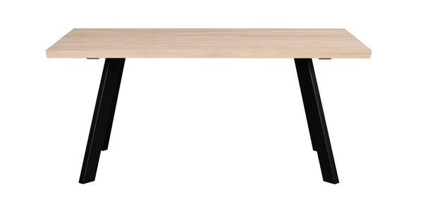 Timber and deals black dining table